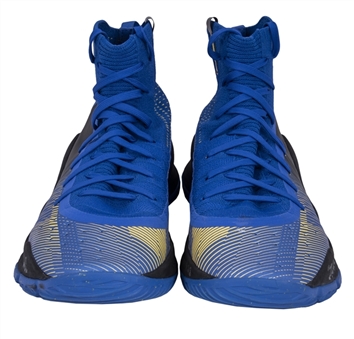 2018 Steph Curry Game Used & Photo Matched Under Armour Curry IV Sneakers Matched 44 Point Game on 2/22/18 - Surpassed 2,100+ Career 3 Pointers Made (NBA/MeiGray)